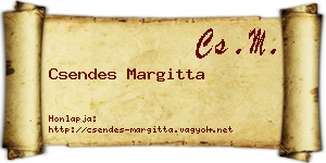 Csendes Margitta névjegykártya